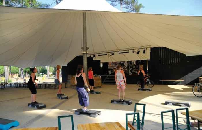 Chalet Camping Les Vignes Lit-et-Mixe Dış mekan fotoğraf